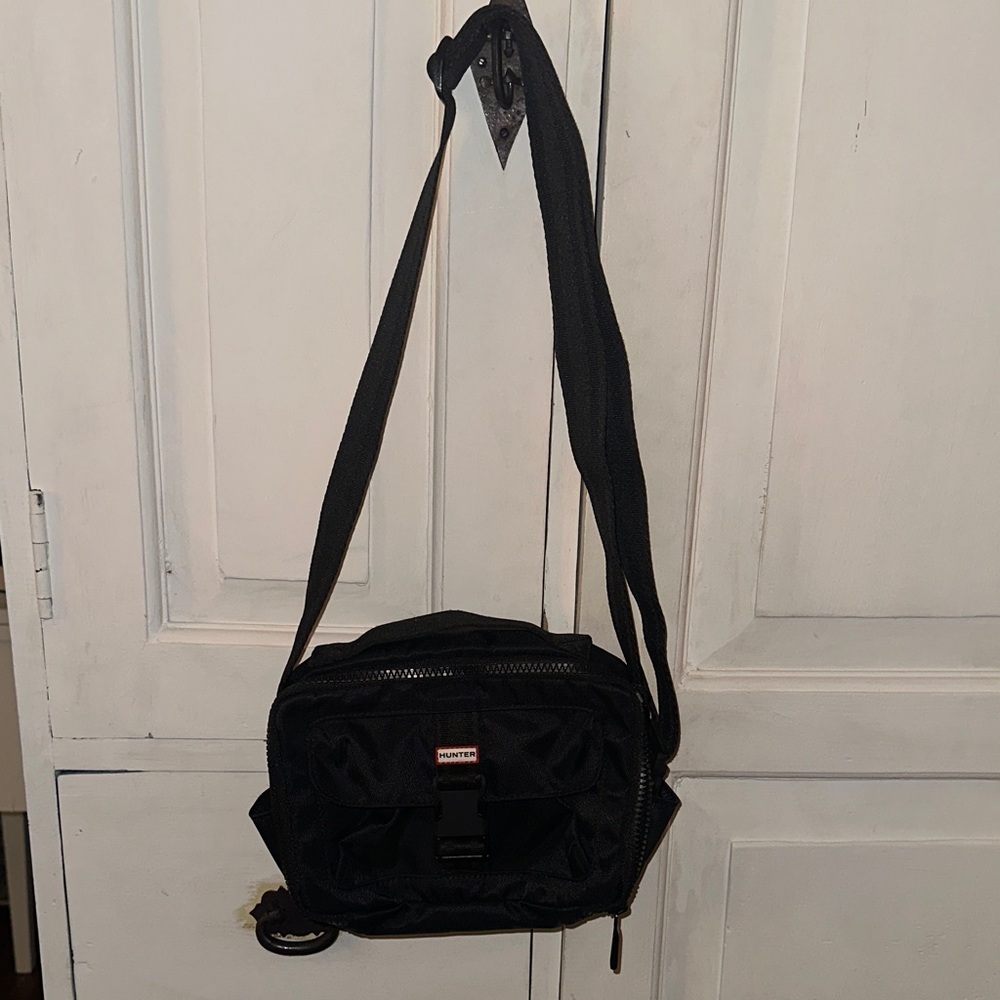 Hunter Black Crossbody Bag
